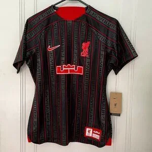 Nike Tops New Nike Liverpool Fc X Lebron James Jersey Limited